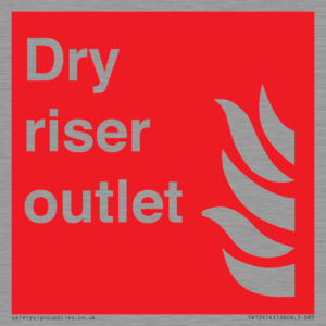 Dry riser outlet